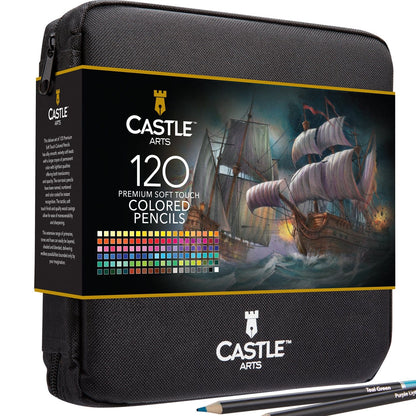 462 Piece Expert Drawing and Coloring Zip Case Bundle