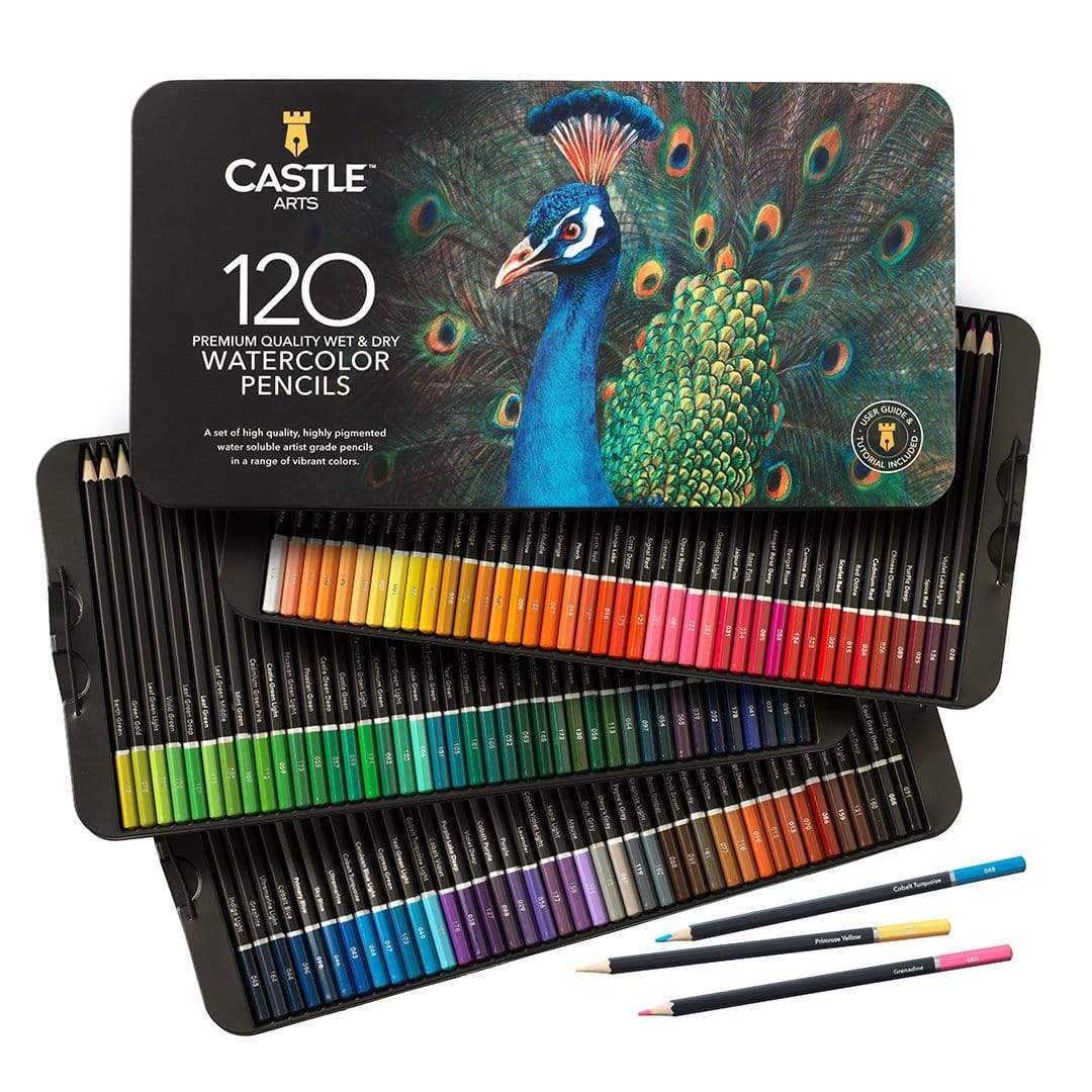 462 Piece Expert Drawing and Coloring Pencil Tin Bundle