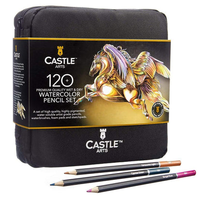 462 Piece Expert Drawing and Coloring Zip Case Bundle