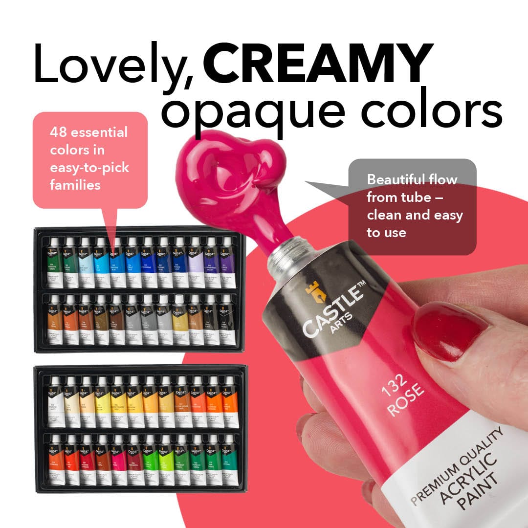 48 Piece Acrylic Paint Set