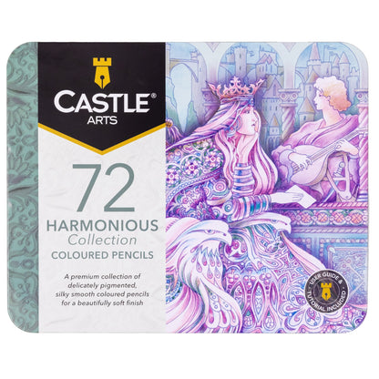 72 Piece Harmonious Colored Pencil Set Tin