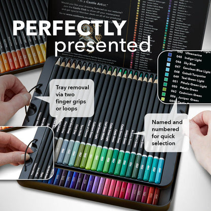 72 Piece Colored Pencil Set in Display Tin