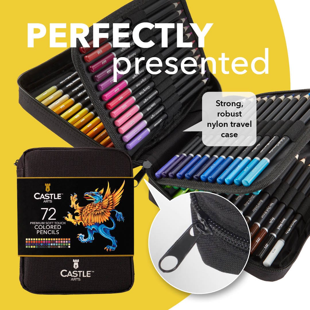 278 Piece Premium Drawing and Coloring Zip Case Bundle