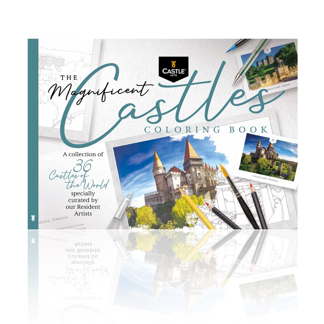 36 Page Magnificent Castles Coloring Book