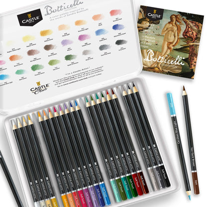 24 Piece Botticelli Colored Pencil Set in Display Tin