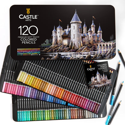 120 Piece Colored Pencil Set in Display Tin