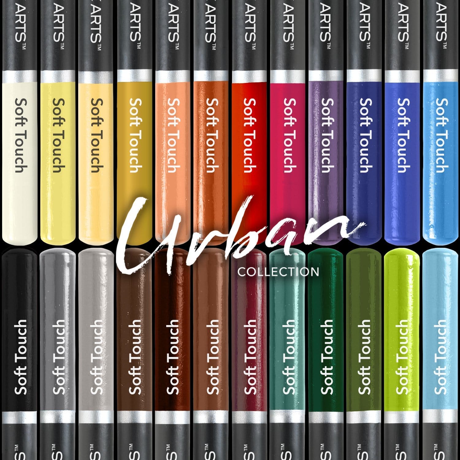 24 Piece Urban Colored Pencil Set in Display Tin