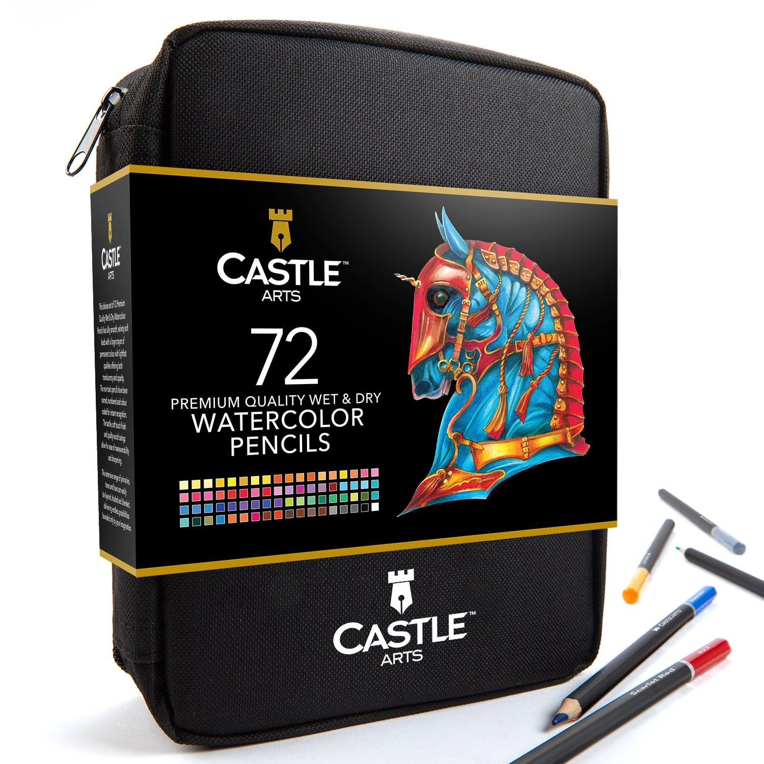 278 Piece Premium Drawing and Coloring Zip Case Bundle